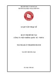 Luận văn Thạc sĩ Quản trị kinh doanh: Quản trị rủi ro tại Công ty Viễn thông quốc tế
