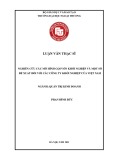 Luận văn Thạc sĩ Quản trị kinh doanh: Nghiên cứu các mô hình gọi vốn khởi nghiệp và một số đề xuất đối với các công ty khởi nghiệp của Việt Nam