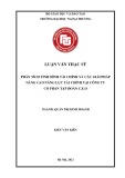 Luận văn Thạc sĩ Quản trị kinh doanh: Phân tích tình hình tài chính và các giải pháp nâng cao năng lực tài chính tại Công ty Cổ phần tập đoàn C.E.O