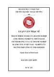 Luận văn Thạc sĩ Quản trị kinh doanh: Trách nhiệm xã hội của doanh nghiệp (CSR) trong nghiệp vụ thuê ngoài (outsourcing) của các doanh nghiệp ngành CNTT ở Việt Nam - Nghiên cứu trường hợp công ty Tek-Experts