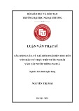 Luận văn Thạc sĩ Tài chính Ngân hàng: Tác động của tỷ giá hối đoái đến thu hút vốn đầu tư trực tiếp nước ngoài vào các nước Đông Nam Á