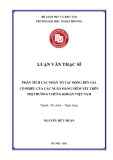 Luận văn Thạc sĩ Tài chính Ngân hàng: Phân tích các nhân tố tác động đến giá cổ phiếu của các Ngân hàng niêm yết trên thị trường chứng khoán Việt Nam