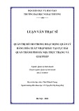 Luận văn Thạc sĩ Quản trị kinh doanh: Quản trị rủi ro trong hoạt động quản lý hàng hóa xuất nhập khẩu tại Cục Hải quan TP. Hà Nội: Thực trạng và giải pháp