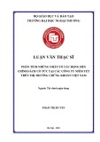 Luận văn Thạc sĩ Tài chính Ngân hàng: Phân tích những nhân tố tác động đến chính sách cổ tức tại các công ty niêm yết trên thị trường chứng khoán Việt Nam