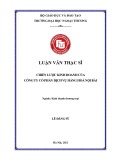 Luận văn Thạc sĩ Kinh doanh thương mại: Chiến lược kinh doanh của Công ty cổ phần Dịch vụ Hàng hóa Nội Bài (NCTS)