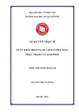 Luận văn Thạc sĩ Kinh doanh thương mại: Xuất khẩu dịch vụ du lịch ở Việt Nam: Thực trạng và giải pháp