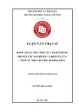 Luận văn Thạc sĩ Quản trị kinh doanh: Đánh giá sự hài lòng của khách hàng đối với các sản phẩm và dịch vụ của Công ty nhựa đường Petrolimex