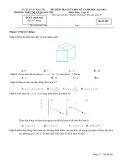 Đề thi giữa học kì 1 môn Toán lớp 12 năm 2021-2022 có đáp án - Trường THPT thị xã Quảng Trị