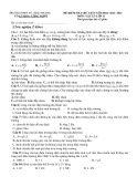 Đề thi giữa học kì 1 môn Vật lí lớp 11 năm 2021-2022 có đáp án - Trường THPT số 2 Bảo Thắng