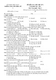 Đề thi giữa học kì 1 môn Công nghệ lớp 11 năm 2021-2022 - Trường THPT Sơn Động số 3