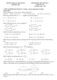Đề thi giữa học kì 1 môn Toán lớp 11 năm 2021-2022 có đáp án - Trường THPT số 2 Bảo Thắng