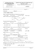 Đề thi giữa học kì 1 môn Toán lớp 10 năm 2021-2022 có đáp án - Trường THPT Hồ Nghinh