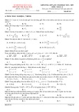 Đề thi giữa học kì 1 môn Toán lớp 11 năm 2021-2022 có đáp án - Trường THPT Huỳnh Ngọc Huệ