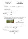 Đề thi giữa học kì 1 môn Toán lớp 9 năm 2021-2022 có đáp án - Trường THCS Trưng Vương