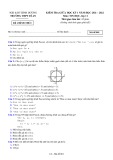 Đề thi giữa học kì 1 môn Tin học lớp 11 năm 2021-2022 có đáp án - Trường THPT Dĩ An