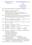 Đề thi thử tốt nghiệp THPT môn Vật lí năm 2022 có đáp án - Trường THPT chuyên Đại học Vinh