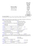 Đề thi thử tốt nghiệp THPT môn Hóa học năm 2021-2022 có đáp án - Trường THPT chuyên Đại học Vinh (Mã đề 008)