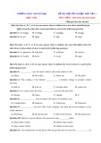 Đề thi thử tốt nghiệp THPT môn Tiếng Anh năm 2021-2022 có đáp án (lần 1) - Trường THPT chuyên Đại học Vinh