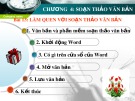 Bài giảng Tin học lớp 8 bài 13: Làm quen với soạn thảo văn bản