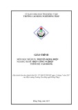 Giáo trình Truyền động điện (Nghề: Điện công nghiệp - Cao đẳng) - Trường Cao đẳng nghề Đồng Tháp