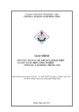 Giáo trình Kỹ thuật lắp đặt điện (Nghề: Điện công nghiệp - CĐ/TC) - Trường Cao đẳng nghề Đồng Tháp