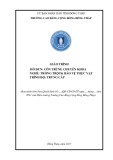 Giáo trình Côn trùng chuyên khoa (Nghề: Trồng trọt và bảo vệ thực vật - Trung cấp) - Trường Cao đẳng Cộng động Đồng Tháp