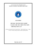 Giáo trình Sinh thái nông nghiệp (Nghề: Phát triển nông thôn - Trung cấp) - Trường Cao đẳng Cộng đồng Đồng Tháp