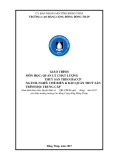 Giáo trình Quản lý chất lượng thuỷ sản theo HACCP (Nghề: Chế biến và bảo quản thuỷ sản - Trung cấp) - Trường Cao đẳng Cộng đồng Đồng Tháp