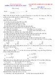 Đề thi thử tốt nghiệp THPT môn Vật lý năm 2022 có đáp án - Sở GD&ĐT Hà Tĩnh (Mã đề 008)