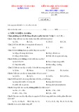 Đề kiểm tra học kì 2 môn Hóa học lớp 9 năm 2020-2021 có đáp án - Sở GD&ĐT Quảng Nam (Mã đề B)