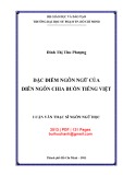 Luận văn Thạc sĩ Ngôn ngữ học: Đặc điểm ngôn ngữ của diễn ngôn chia buồn tiếng Việt