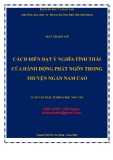 Luận văn Thạc sĩ Ngữ văn: Cách diễn đạt ý nghĩa tình thái của hành động phát ngôn trong truyện ngắn Nam Cao