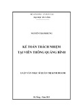 Luận văn Thạc sĩ Quản trị kinh doanh: Kế toán trách nhiệm tại Viễn thông Quảng Bình