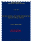 Luận văn Thạc sĩ Ngôn ngữ học: Một số ẩn dụ thi ca trong thơ mới nhìn từ góc độ ngôn ngữ học tri nhận