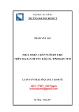 Luận văn Thạc sĩ Quản lý kinh tế: Phát triển chăn nuôi bò thịt trên địa bàn huyện Đăk Hà, tỉnh Kon Tum