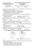 Đề thi thử tốt nghiệp THPT môn Địa lí năm 2021-2022 có đáp án - Sở GD&ĐT Bắc Ninh (Mã đề 132)