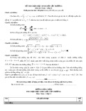 Đề thi chọn học sinh giỏi cấp trường môn Toán lớp 11 năm 2022 có đáp án