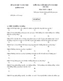 Đề thi cuối học kì 1 môn Toán lớp 11 năm 2021-2022 có đáp án - Sở GD&ĐT Quảng Nam (Mã đề 101)