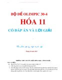 Bộ đề thi Olympic 30-4 môn Hóa học lớp 11 có đáp án và lời giải