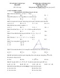 Đề kiểm tra cuối học kì 2 môn Toán lớp 7 năm 2020-2021 có đáp án - Sở GD&ĐT Bắc Ninh
