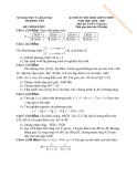 Đề thi tuyển sinh vào lớp 10 môn Toán (Chuyên ) năm 2020-2021 - Sở GD&ĐT Phú Yên