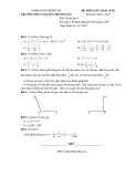 Đề kiểm tra giữa học kì 2 môn Toán lớp 6 năm 2020-2021 - Trường THCS Nguyễn Trường Tộ