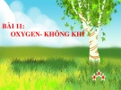 Bài giảng môn Khoa học tự nhiên lớp 6 bài 11: Oxygen - Không khí