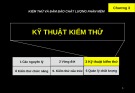 Bài giảng Kiểm thử và đảm bảo chất lượng phần mềm: Chương 3