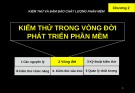 Bài giảng Kiểm thử và đảm bảo chất lượng phần mềm: Chương 2