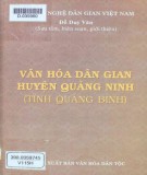 Tìm hiểu văn hoá dân gian huyện Quảng Ninh tỉnh Quảng Bình - Đỗ Duy Văn