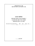 Giáo trình Trang bị điện 2 (Nghề: Điện công nghiệp) - Trường Trung cấp nghề Củ Chi