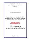 Luận văn Thạc sĩ Tài chính ngân hàng: Mở rộng phát hành thẻ tại Ngân hàng Ngoại thương Lào, chi nhánh tỉnh Xayabouri, nước Cộng hòa dân chủ nhân dân Lào