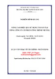 Luận văn Thạc sĩ Tài chính ngân hàng: Nâng cao hiệu quả sử dụng tài sản tại Tổng Công ty cổ phần công trình Viettel