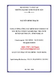 Luận văn thạc sĩ Tài chính ngân hàng: Tăng cường công tác kiểm soát chi đầu tư xây dựng cơ bản tại Kho bạc nhà nước huyện Quỳnh Lưu, tỉnh Nghệ An